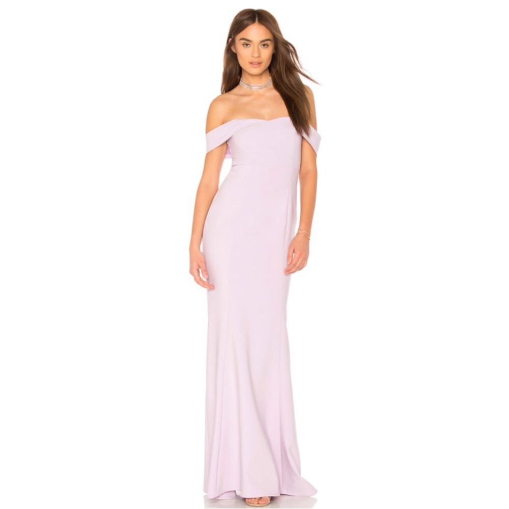 Likely light purple sweetheart neckline off shoulder maxi dress size 4